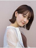 ぱつっとボブ