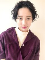 オーヤン(OYAN)&nbsp;【OYAN】暗髪ショート　大人ショート　くせ毛風パーマ毛先パーマ