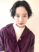 オーヤン(OYAN) 【OYAN】暗髪ショート　大人ショート　くせ毛風パーマ毛先パーマ