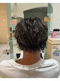 メンズハイライト×ウルフ