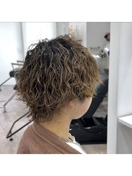 メンズ サロン ドット トウキョウ 町田店(men's salon dot. tokyo) ブリーチパーマ〔町田/メンズ/眉毛/眉毛カット〕