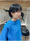 耳掛けショート顔まわりカットショートヘアーマッシュ