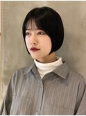ファインボブ【縮毛矯正/髪質改善/ショートボブ/イルミナカラー