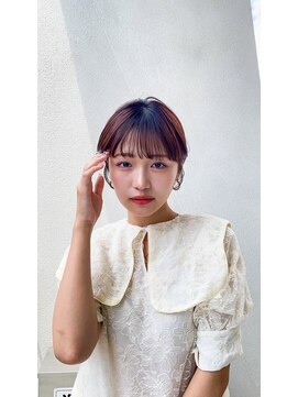 アンバー 池袋(amber) 切りっぱなしボブ/美髪/ピンクブラウン[池袋駅]