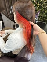 ヘアーリゾートノーブル(Hair Resort Noble)&nbsp;インナーカラーオレンジ【Hair Resort Noble オオヤ】