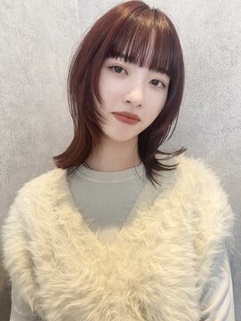 チル 福井駅前店(Chill) 福井　駅前　ワインレッド　レイヤーカット　髪質改善