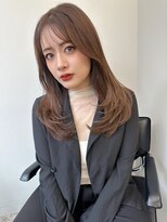 リリット(ReLit)&nbsp;くすみベージュマロンベージュホワイトブロンド細めハイライト