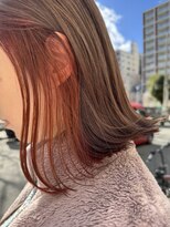 サル(saru)&nbsp;#インナーカラー × #オレンジカラー