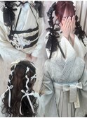 似合わせカット/メルティカラー/着物ヘア/フェミニンロング