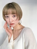 オーリーエトワ 御器所(oorry.etwa)&nbsp;【OORRY.etwa】マッシュショート×イエローベージュ