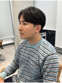 毛流れセンターパート(メンズカット/ダウンパーマ/ナチュラル)
