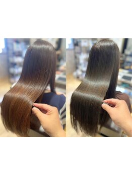 エリアTOPクラスの実力◎ダメージを抑え感動レベルの美髪が叶う酸性ストレートで自然なツヤとやわらかさを