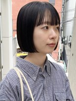 ニコ トウキョウ(nico TOKYO)&nbsp;20代30代ショートボブ前髪ありボブミニボブ顔周りレイヤーカット