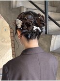 ボブアレンジヘアアレンジヘアセット参列ヘア