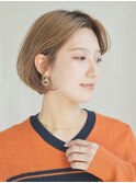 ぱつっとボブ・ショート/前髪あり/絶壁解消/30代/40代/大人