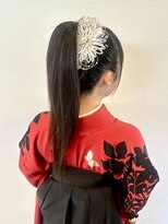 カヌヌ(KANUNU)&nbsp;☆卒業式セット☆ストレートハイポニーテール