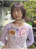 ボブこそ暖色カラーで可愛く変身！【ココネ】
