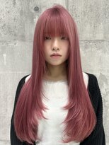 ワンズ リー 上大岡店(One's ly)&nbsp;イメチェンピンクベージュアンブレラカラー前髪
