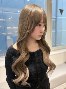 グロウ 渋谷(grow) ミルクティーグレージュ×プルエクステ
