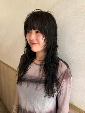 パーク(PAAQ) オリーブグレージュロングパーマ藤沢パーマ