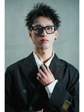トリリオンヘアー by NoLimit 西梅田店 『メンズ梅田美容室』短髪×アップバング