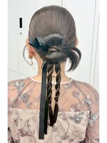 スタイル 横浜(STYLE)&nbsp;結婚式お呼ばれヘアセット／カチモリ/横浜駅/リボン