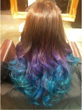 アンジュ 南海なんば駅前店(ange treatment & head spa) アクアマーメイドグラデーション【ange treatment & head spa】