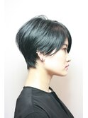 【RISK 高橋勇太】黒髪でフォルムの美しい前下がりショート