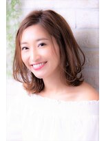 ソア 武蔵小杉(SOAR) グラデーションカラー&小顔ダブルバングのブランジュヘア