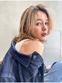 ［Taylor］☆大宮　ミルクティーベージュ×ミディアムレイヤー