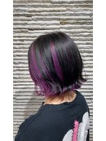 ビス ヘア アンド ビューティー 西新井店(Vis Hair＆Beauty)&nbsp;大人かわいい/インナーカラー/イヤリングカラー/ボブ/外ハネ