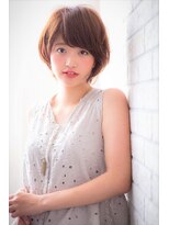 ソア 武蔵小杉(SOAR)&nbsp;かきあげマロンベージュストカールくびれヘア黒髪Ａラインボブ