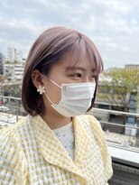 エアー 青山(AIR) ペールバイオレット/ペールベージュ/グラデーション  air諸見里