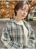 大人可愛い20代30代小顔丸みショート