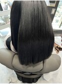 髪質改善酸性ストレートで艶髪　似合わせカット