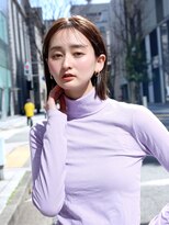 ヨファヘアー 岡本店(YOFA hair)&nbsp;ナチュラルストレートヘルシースタイルショコラアッシュ0305