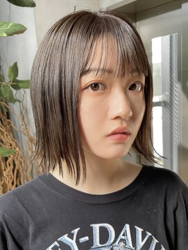 ディッセンバー 渋谷(December) 【December】就活カラー×ブリーチなし透明感グレージュカラー