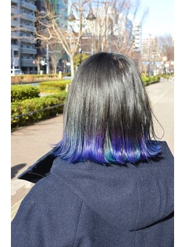 ポタム 東中野(potamu) 多色裾カラー