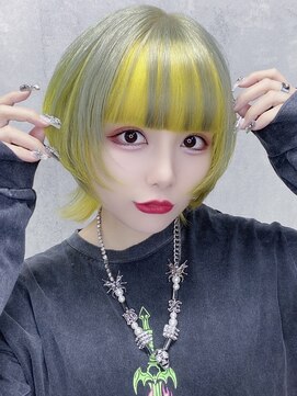 ボヤージュニケ(Voyage Nike) ネオンイエロー×ホワイトシルバー