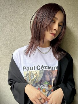 メイカ(MEIKA) 【 ミディアム × ストレート × レッドブラウン 】 浅野美紀