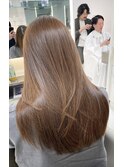 レイヤーカット＋髪質改善ストレート