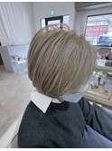 【ブリーチカラー】ホワイトミルクティー
