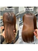 髪質改善縮毛矯正Before/After★