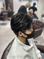 グラッジ 池袋(GLADGE)&nbsp;フェザーパーマ 毛流れセンターパート