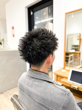 セイドット フクオカ(Say.FUKUOKA) 【メンズ★大名】ツイストスパイラルパーマ×スパイキーショート