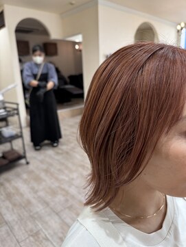 ラボヌールヘアーノーブル 新越谷店(La Bonheur hair noble) オレンジブラウン/極上髪質改善【美髪】【イメチェン】