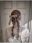 ツインアレンジ たまねぎヘア ヘアアレンジ
