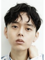 ゼンコー アオヤマ(ZENKO Aoyama)&nbsp;黒髪×アップバング×ニュアンスパーマ[表参道/青山/渋谷]