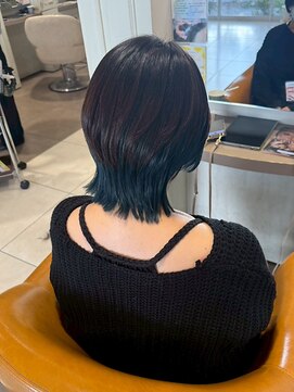 【obje't ciel】ショートウルフ/インナーカラー【佐藤早希】