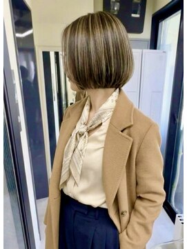 バッカ 横浜桜木町店(BACCA) 40代からのツヤ感ハイライトボブ